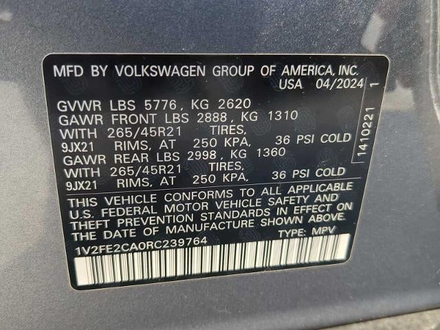 2024 Volkswagen Atlas Cross Sport 2.0T SEL Premium R-Line