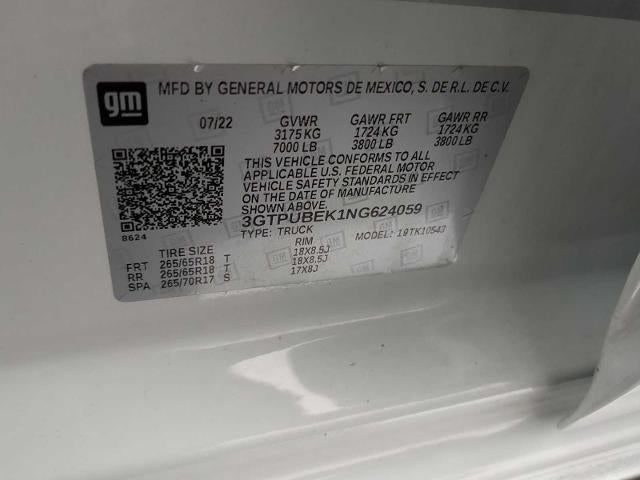 2022 GMC Sierra 1500 SLE