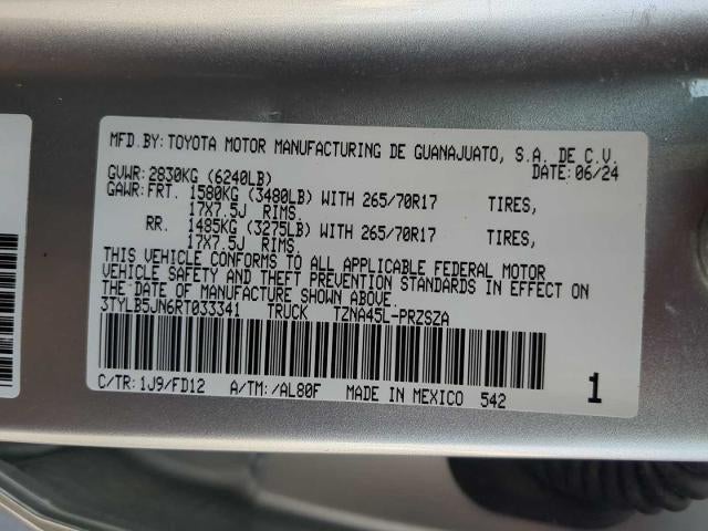 2024 Toyota Tacoma 4WD SR5