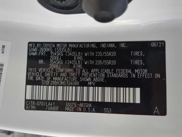 2021 Toyota Highlander Platinum