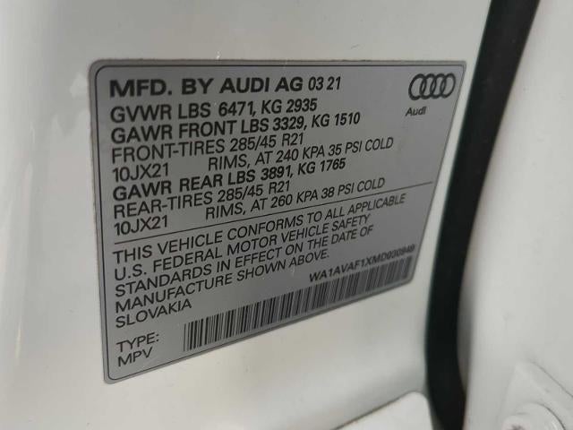 2021 Audi Q8 Premium